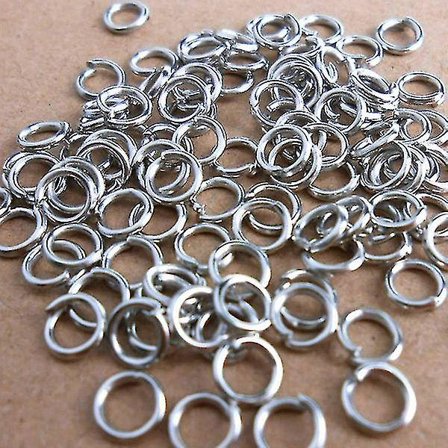 500 st 3-9 mm rostfria stål ringar smycken tillbehör