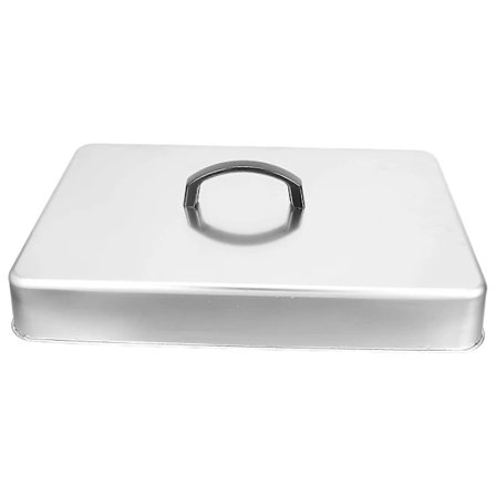 Grillplade Kupl Rektangulær Overtræk i Rustfrit Stål til Udendørs Grillning, Kraftigt Grilltilbehør 1 Sæt