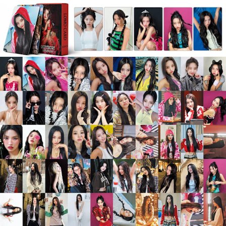 1 setti Gidle-albumin valokuvakortteja, jotka sisältävät 55/50 valokuvakorttia Gidle Lomo -kortit Lahja faneille tyttärille