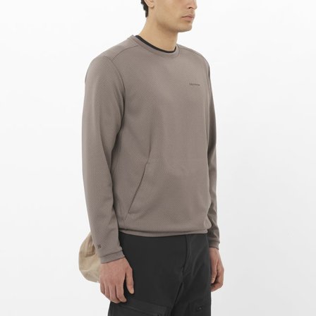 Salomon - Men's Crewneck Pullover Motomesh - Iron