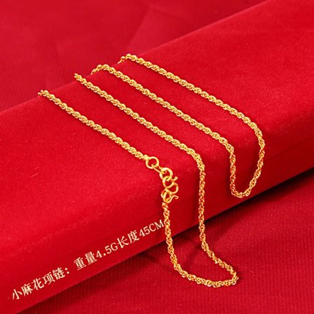 Ægte 14k guldfarvet halskæde til kvinder, vandbølgekæde, slangeben/stjerne/krydskæde, 18 tommer halskædevedhæng, delikate smykker