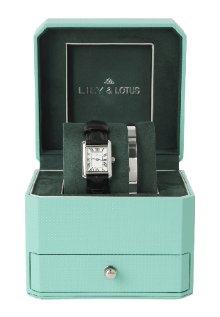 Lily & Lotus Klocka med läderarmband CM-220920 Klockor Dam Svart ONESIZE