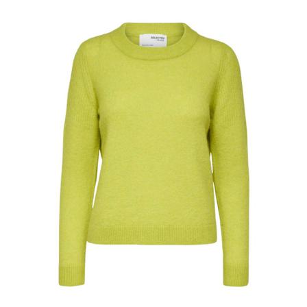 Selected Femme, Round-neck Knitwear Groen, Dames, Maat:M