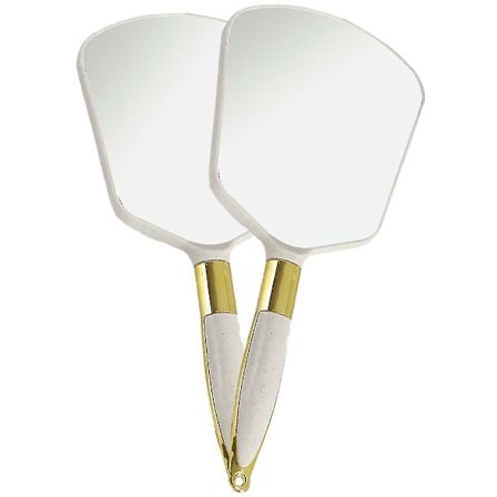 Håndholdt speil med håndtak, for sminkebord, sminke, hjemme, salong, reise