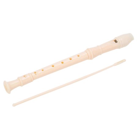 ABS Fløjteinstrument 8 Hullers Sopranblokfløjter til Børnehaver Folkeskoler Hvid