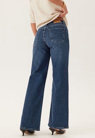BUBBLEROOM - High Wide Jeans - Dark blue