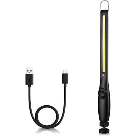 LED-arbetslampa - 750 lumen uppladdningsbar COB-arbetslampa, wit