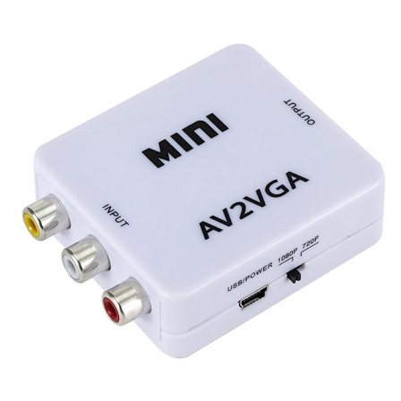 Mini AV2VGA-videomuunnin, AV RCA CVBS - VGA-videomuunnin