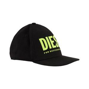 Kids - Diesel Folly Hat K900 Black With Yellow Print 6-9 Years - Headwear - 6-9 years - Black