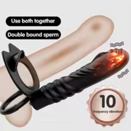 Sex Shop Dubbel Penetration Analplugg Dildo Stor Anal Dildo Vibrator för Män Strap on Penis Vagina Plugg Vuxen Sexleksaker för Par