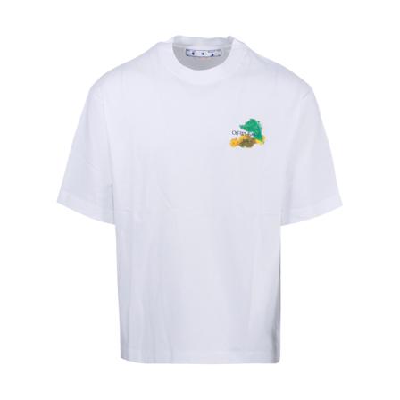Off White, T-Shirts Wit, Heren, Maat:L