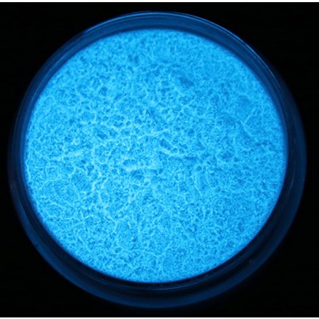 Blått - Glitter pulver som lyser i mörkret / Glow in the dark