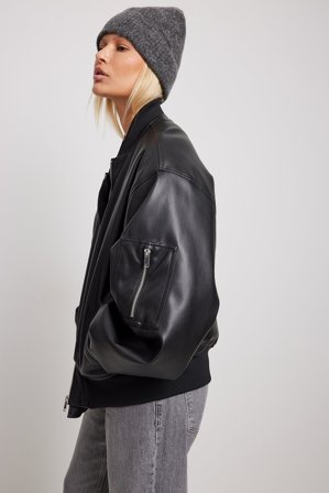 NA-KD Strick-Beanie-Mütze aus Wollmischung - Hüte & Mützen - Grau - One Size