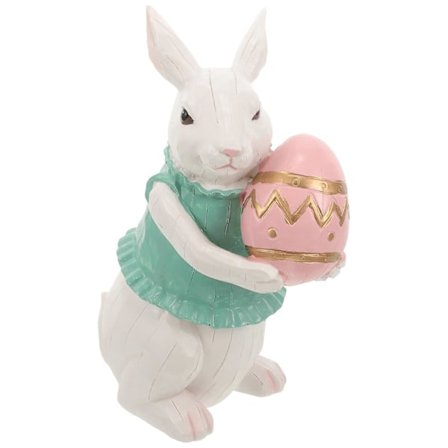 Påskepynt Resin Kanin Figur Påskehare Hagedekorasjon Liten Kaninstatue Dekor