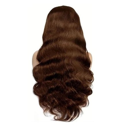 Front Lace Wigs Hår Pre Plucked Wigs Hår Glueless Wigs Menneskehår For Svarte Kvinner Brasiliansk Parykk Mørk Brun 65cm GAO0490(Gratis Størrelse,Hvit)