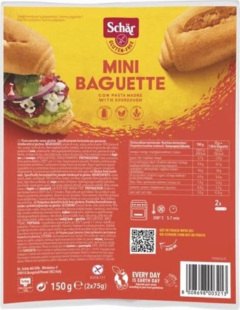 Schar Mini Baguette Senza Glutine 150g