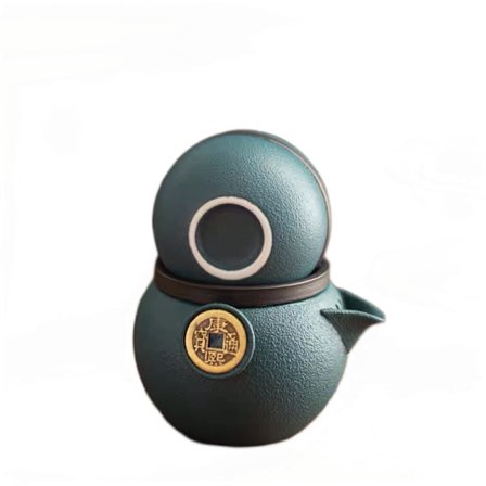 Keramiske tekander tesæt, bærbart rejsesæt til kontoret