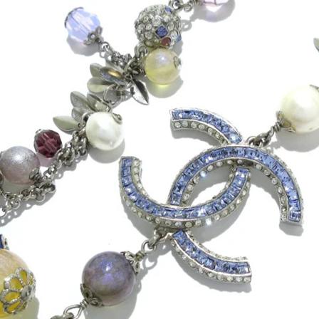 Chanel Vintage - Vintage Smycken - Lila - Dam - Storlek: One Size, Dam, Storlek: ONE SIZE