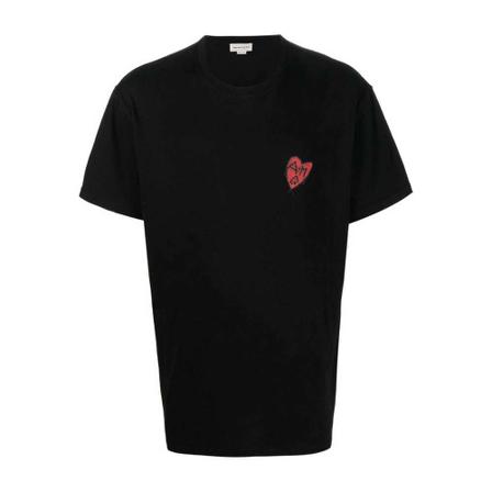 Alexander McQueen T-Shirts Sort, Herre