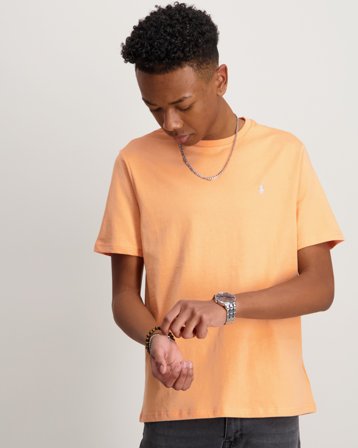 Polo Ralph Lauren Cotton Jersey Crewneck Tee Orange T-Shirts Jungen - Kids Brand Store
