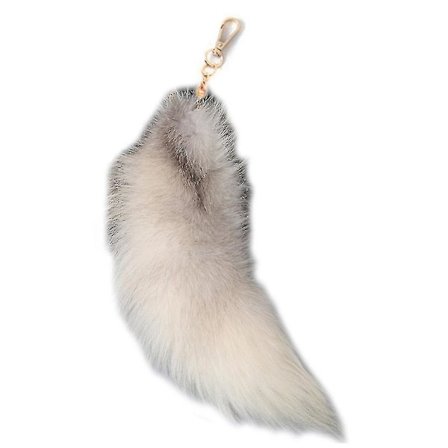 Plysj revehale nøkkelring Furry Animal Tail nøkkelring 40cm Animal Tail