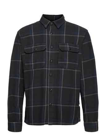 Slhloosealfred Overshirt Ls Check W Blue Selected Homme