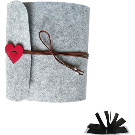 Scrapbook Fotoalbum, Vintage DIY Fotoalbum Filt Fotoalbum