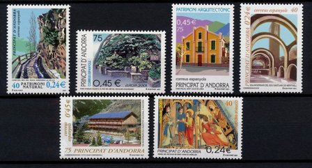 Spansk Andorra - Årgang 2001 - Postfrisk