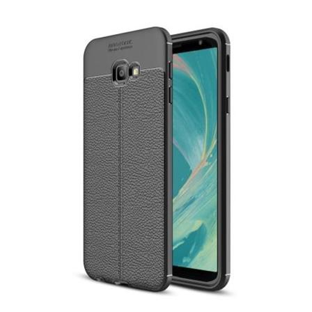 Litchi-kuori Samsung Galaxy J4 Plus - Musta Black