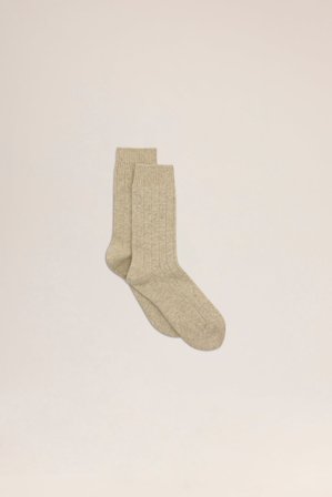 NN07 Sock One Socks male Khaki Wool Blend