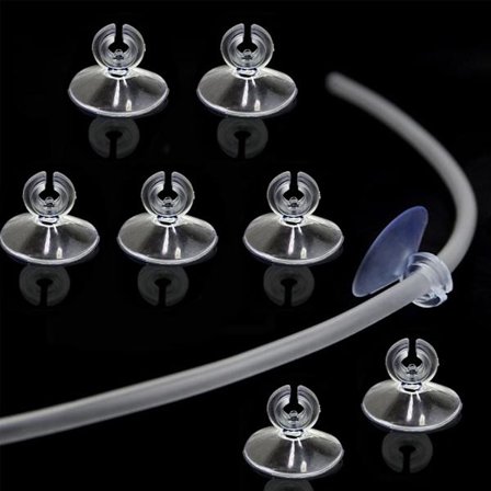 Akvarie sugekop, 100 stk. gennemsigtige sugekopper til Aq