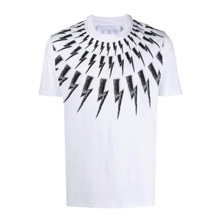 Neil Barrett T-shirt vit, Herr, Herr, Storlek: XL