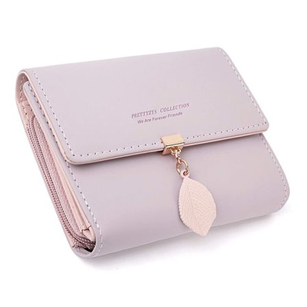 Damepung, kvast blomme i kunstlæder, lille pung til kvinder