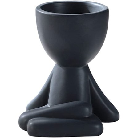 Utomhus blomkruka utomhus vas humanoid hartsblomkruka drie