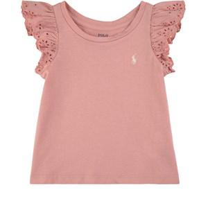 Kids - Ralph Lauren Adirondack Rose Ruffled T-Shirt 2 Years - Tops - 2 years - Pink - Mädchen