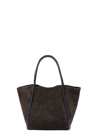 LaTalia Handväska i mocka Florence M Handväskor Dam Brun 33-22x15x23