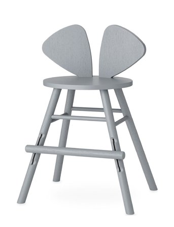 Nofred Mouse Børnestol - Grey - 52X41X77CM