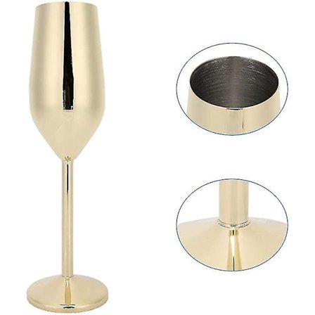Vinglas för Fest, Okrossbart Rostfritt Stål Champagne
