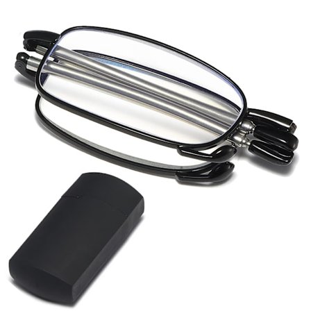 Foldbare læsebriller med mini flip-top etui til modebevidste mænd og kvinder Rotation EyeglassBY