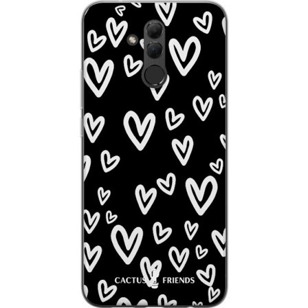 Yhteensopiva Puhelinkuori Huawei Huawei Mate 20 lite Cactus and Friends - Handdrawn Love Chaos