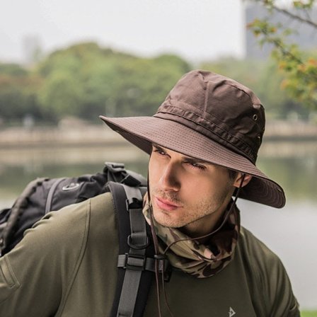 Solhatt Herre Dame UV-beskyttelse Sammenleggbar Safarihatt