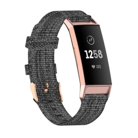 För Fitbit Charge 4 / Charge 3 / Charge3 SE Flätat nylon watch Plasthuvud