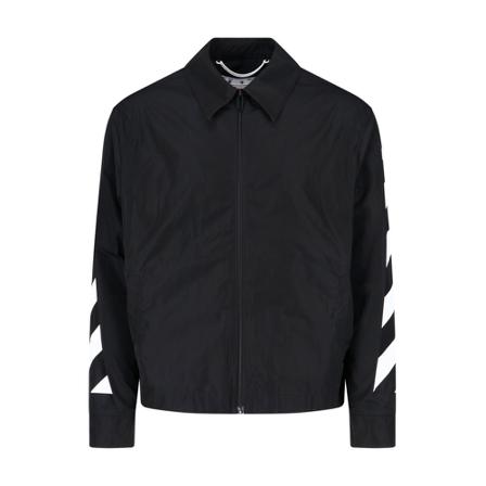 Off White, Light Jackets Zwart, Heren, Maat:L