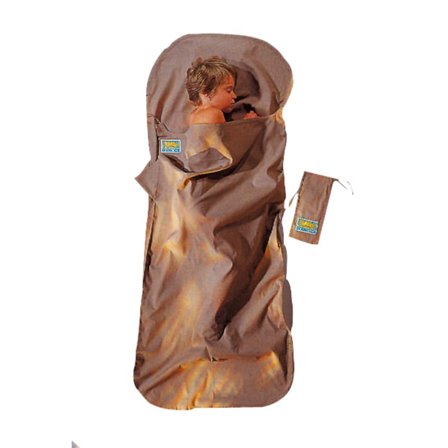Cocoon Kidsack Cotton travel sheets Brown OneSize