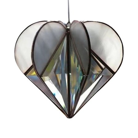 3D-hjärthänge Suncatcher-prydnad E E
