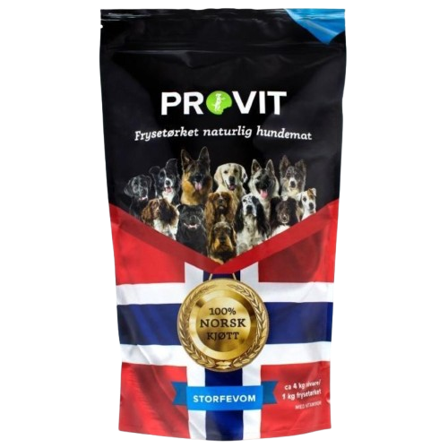 PROVIT - Frysetørket Vom 1 kg - Hund - Hundefôr & hundemat - Tørrfôr for hund - ZOO.no