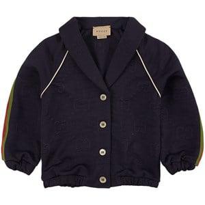 Kids - Gucci Navy Side Stripe Button Up Jacket 18-24 months - Coats and jackets - 18-24 months - Navy
