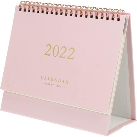 2022 Skrivbordskalender Månatlig Stand Up Calendar Standing Flip