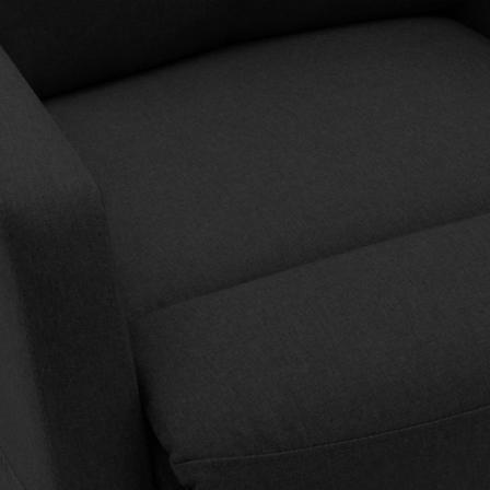 Vidaxl Reclinerfåtölj Med Uppresningshjälp Svart Tyg Svart