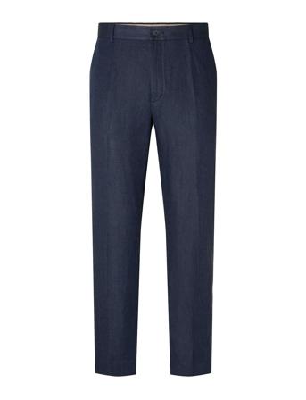 Slhregular-Will Linen Trs Noos Selected Homme Navy